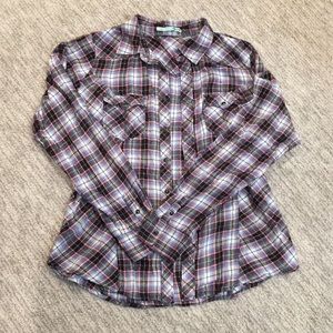 Maurices| Plaid Button-Up